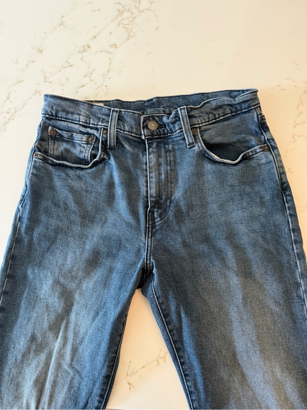 Levi's Slim Straight Denim Jeans in Faded Blue